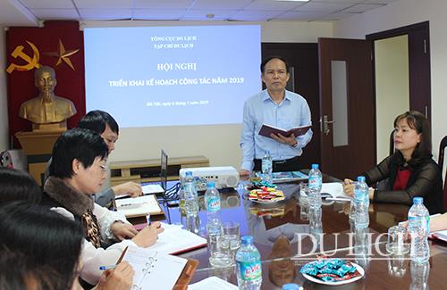 Phó Tổng cục trưởng TCDL Ngô Hoài Chung phát biểu tại buổi làm việc